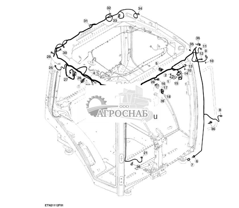 Жгут проводов крыши, с автоматическим регулированием температуры (для Северной Америки) (12) - ST770820 266.jpg